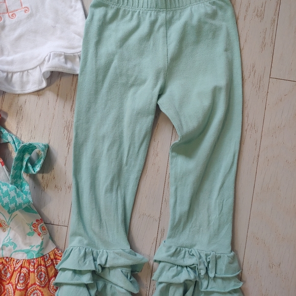 Boutique top , skirt & ruffle leggings - Picture 4 of 5